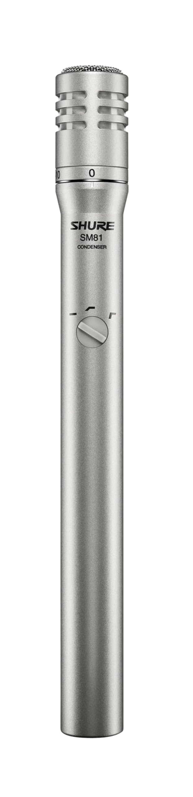 Shure SM81-LC Cardioid-Kondensatorinstrumentmikrofon für Gitarre, Klavier und Becken, umfasst Schwen
