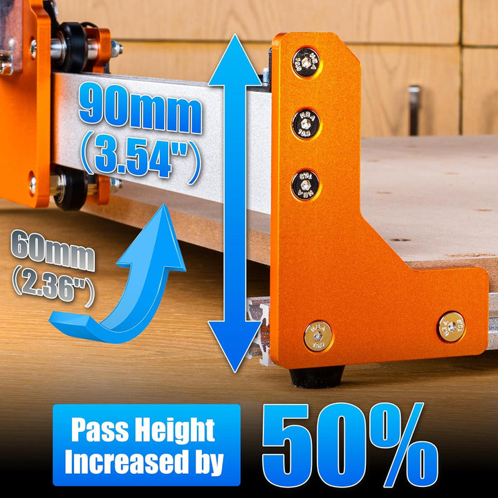 FoxAlien Upgarde Aluminium Platte Kit für Masuter Pro CNC Router NEMA 23 Schrittmotoren