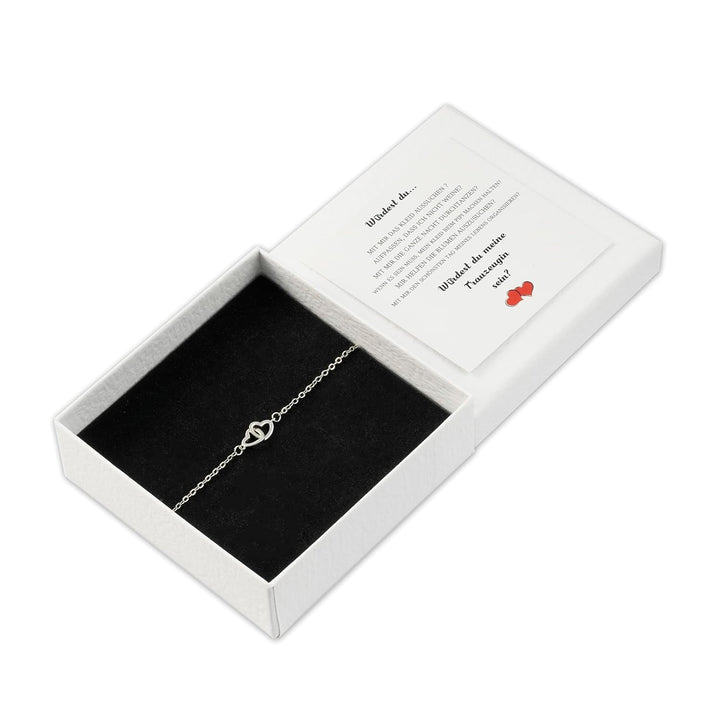 Brautmutter Armband, Brautmutter Geschenk mit Herz Armband und Karte - Heute Bin Ich Eine Braut, Mor