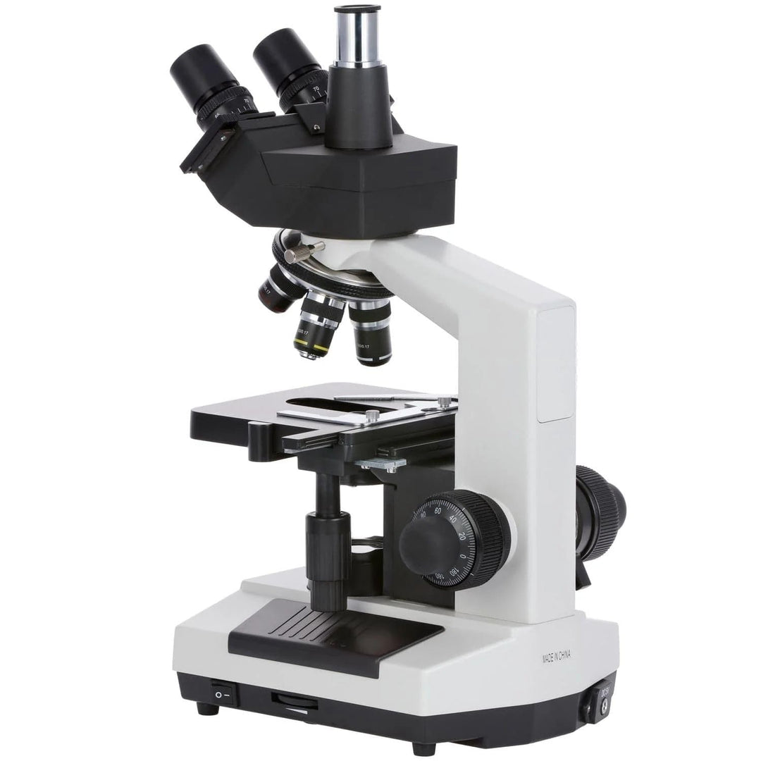 AmScope M837ZL-C100U OMAX 40X-2500X Digitales Trinokular-Verbund-LED-Mikroskop in voller Grösse mit