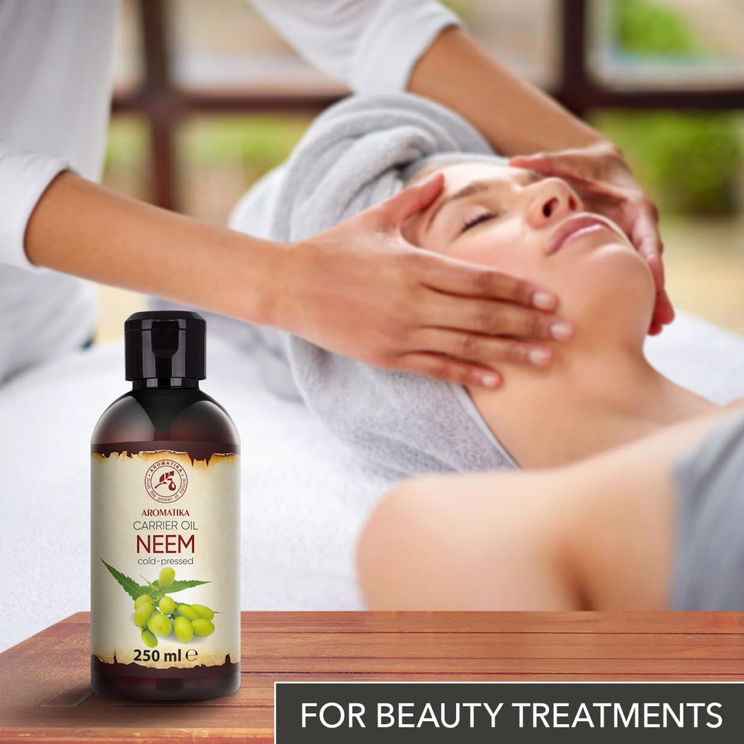 Neemöl 250ml - Neem Öl - Azadirachta Seed Oil - Natürliches und Reines - Kaltgepresstes Reine Unraff