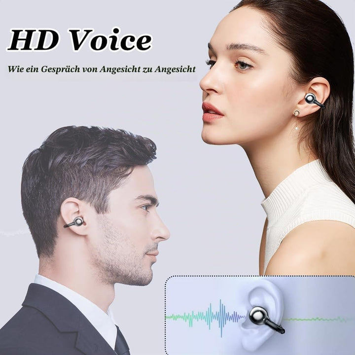 Bluetooth-Headset öffnen, Drahtlose Ohrclip-Kopfhörer, Kabellose Bluetooth 5.4, Open Ear Bluetooth K