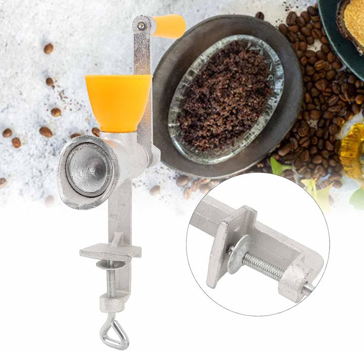 Manuelle Getreidemühle, Handbetriebene Mühle mit Tischklemme, Gusseisen, Kaffeebohnen, Mais, Pfeffer