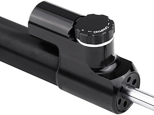 Keenso Motorrad CNC Lenkungsdämpfer, Universal Dämpfer Stabilisator Linear umgekehrt mit Montagehalt