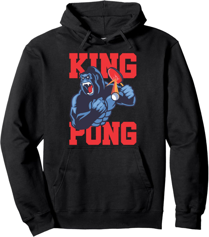 Table Tennis King Pong Funny Ping Pong Winner Vintage Gift Pullover Hoodie