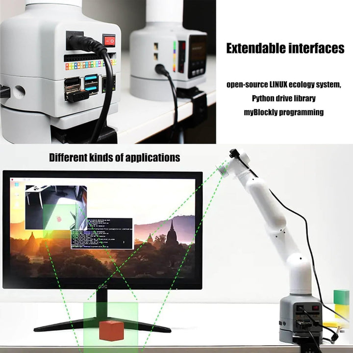 Elephant Robotics myCobot 280 Pi-kompatibler 6-Achsen-Roboterarm, kollaborativer, gelenkiger 6DOF-Me