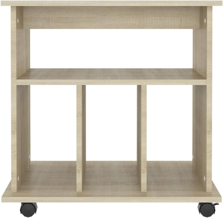 SDWEHO7 Rollschrank mit 4 offenen Fächern, Büroschrank für Wohnzimmer, Schlafzimmer, Office, Robust,