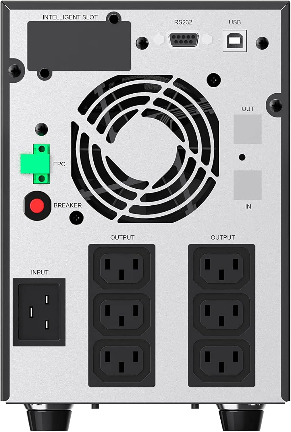 Atlantis A03-HP4003P Unterbrechungsfreie Sinuswelle 3000VA 2100W Line Interactive, LCD-Display, USB-