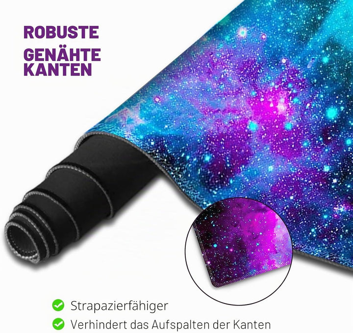 ToLuLu Erweitertes Gaming-Mauspad, Memory-Schaum, ergonomische Tastatur-Maus-Handgelenkauflage-Stütz