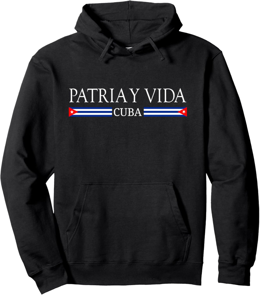 Cuban Flag Cuba Miami Spanish Cubano Pullover Hoodie