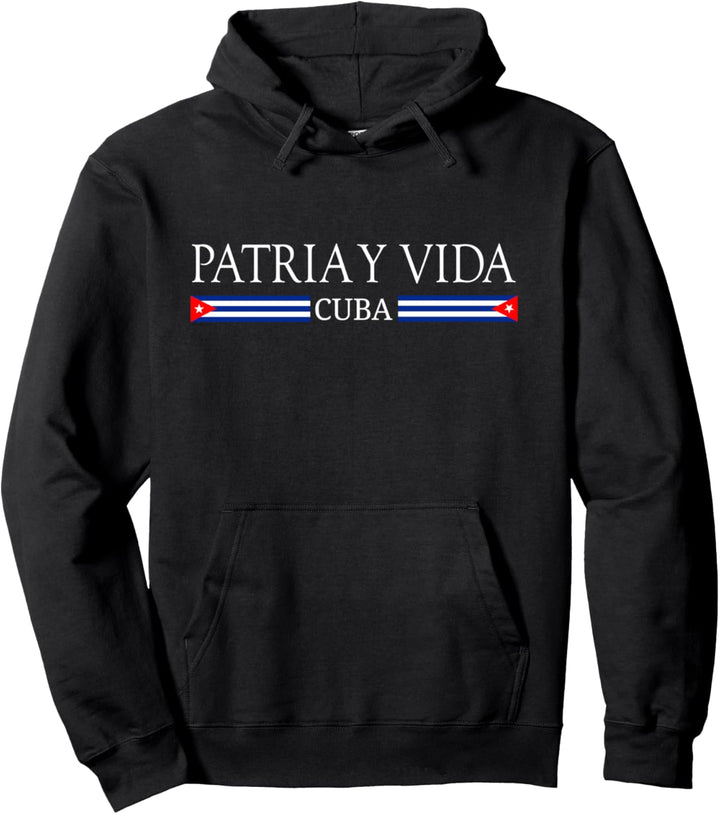 Cuban Flag Cuba Miami Spanish Cubano Pullover Hoodie