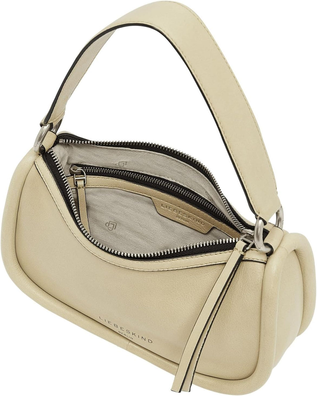Liebeskind Berlin FAB 2 LAMB HOBO Schultertasche, Large (HxBxT 22.5cm x 36.8cm x 11.8cm) Warm Beige,