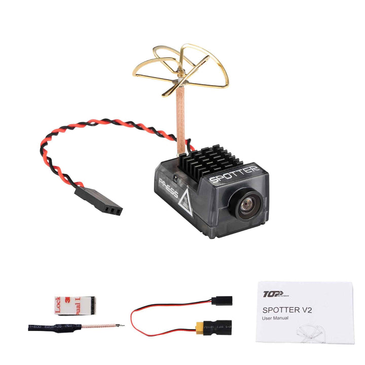 RunCam Spotter V2 FPV 5.8G Micro AIO Cam, OSD, integriertes Mikrofon, FOV170 Grad, 700TVL, 40CH, 20M