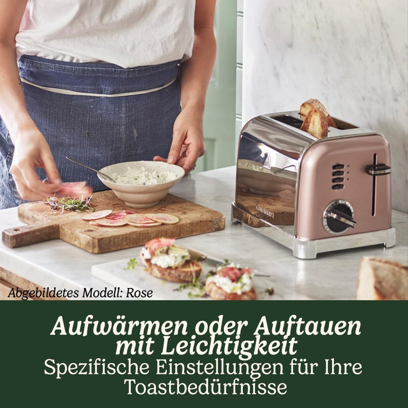 Cuisinart 2-Schlitz CPT160E Style Collection 2-Schlitz-Toaster, Edelstahl, gebürstetes Edelstahl Sta