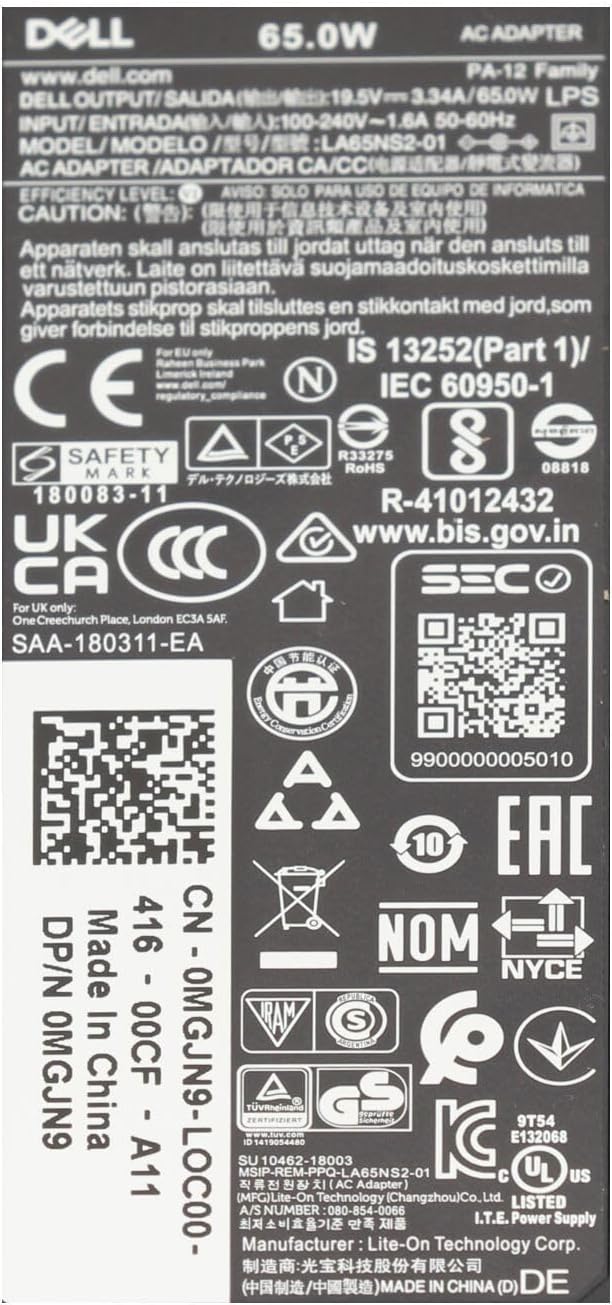 Dell Inspiron 17 (3793) Original Netzteil 65 Watt
