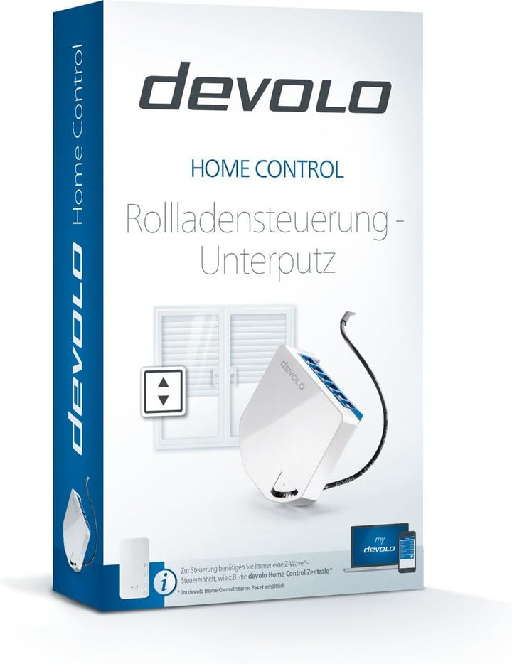 devolo Smart Home, Home Control Rollladensteuerung Unterputz, Funk Rollladen, Z-Wave Hausautomation,