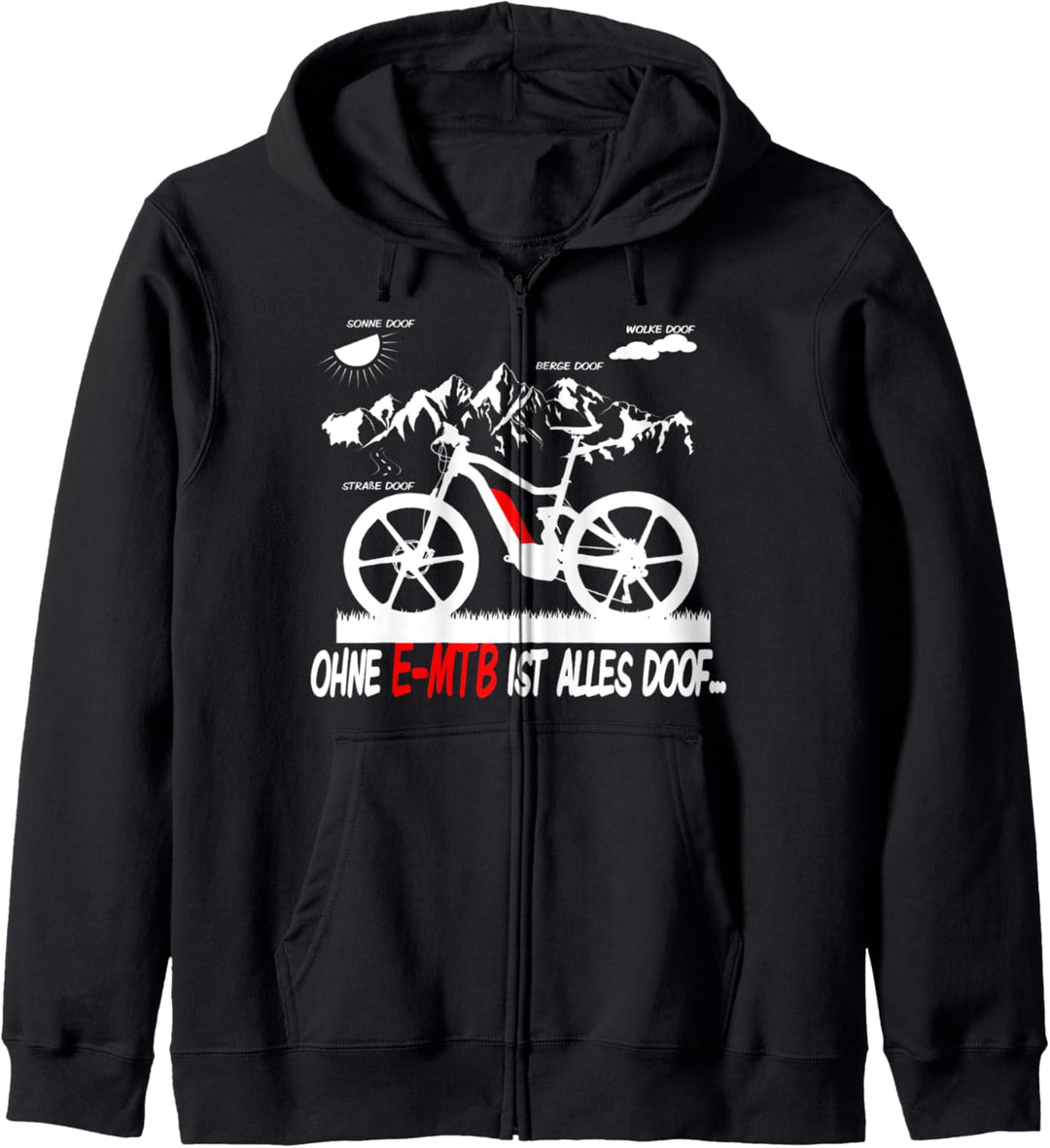 E-Bike Fahrer Geschenk T-Shirt Ebike Pedelec Elektrofahrrad Kapuzenjacke