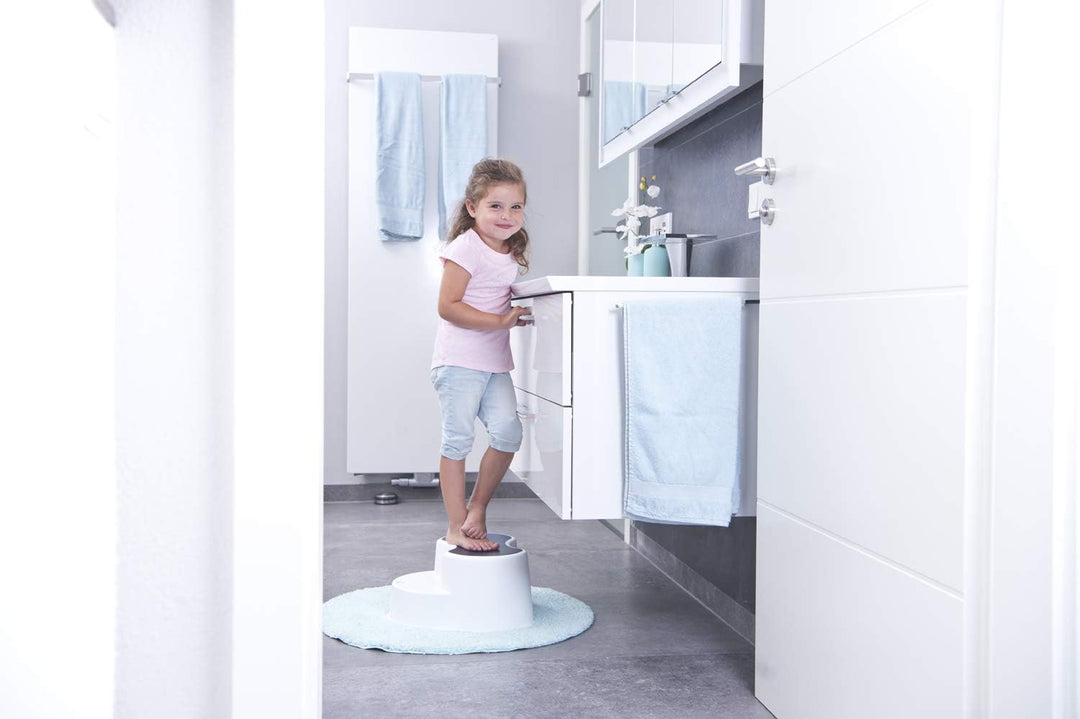 Rotho Babydesign TOP Kinderschemel, Anti-Rutsch-Trittfläche, Sky Blue (Hellblau), 20005 0289 Himmelb