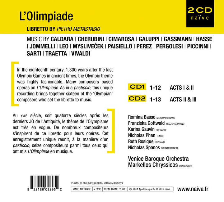 L'Olimpiade, Audio-CD