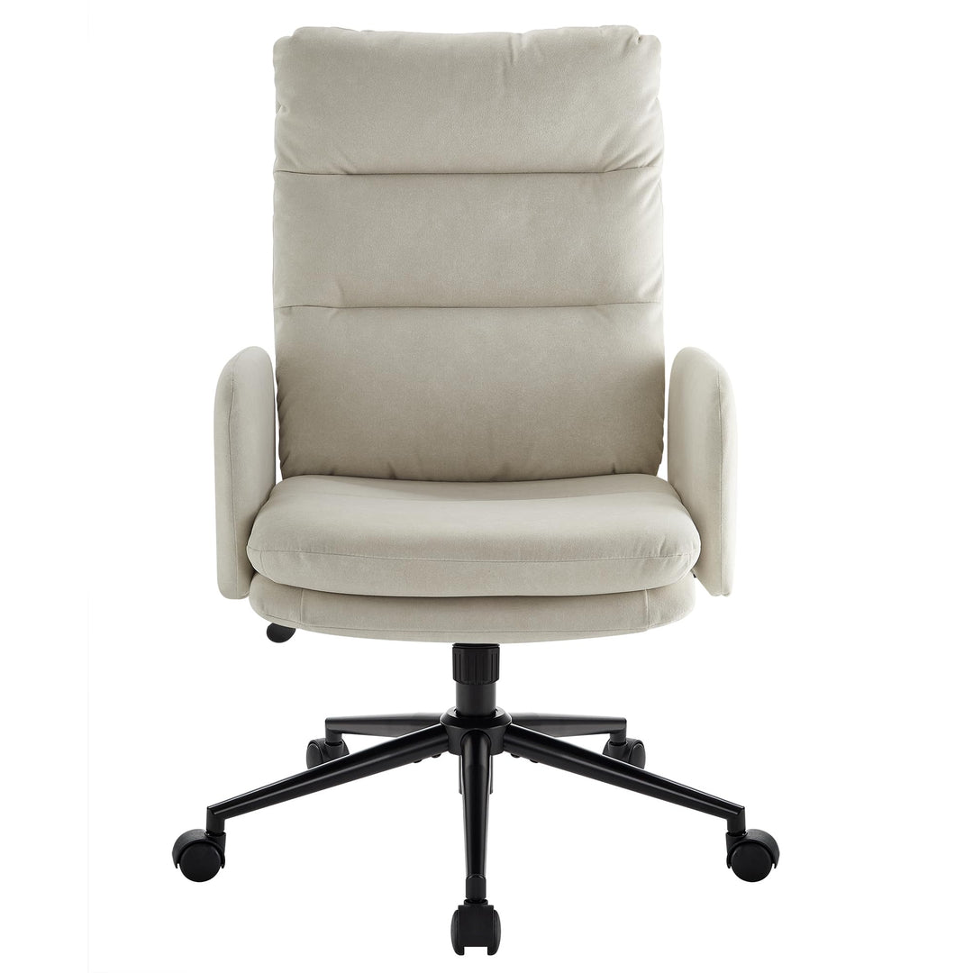 IWMH Schminktisch Stuhl, Schreibtischstuhl mit Rollen,Bürostuhl Ergonomisch mit Armlehne,Schminkstuh