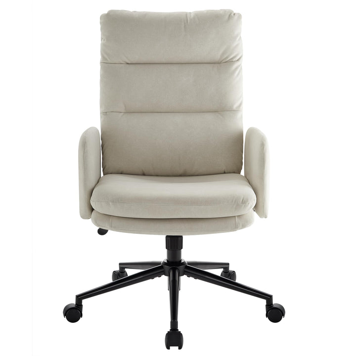 IWMH Schminktisch Stuhl, Schreibtischstuhl mit Rollen,Bürostuhl Ergonomisch mit Armlehne,Schminkstuh