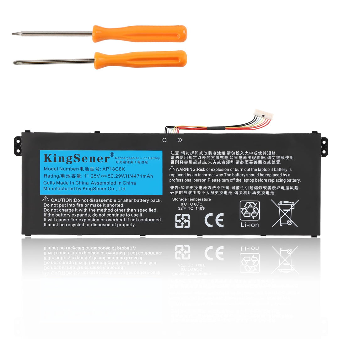 KingSener AP18C8K Laptop Akku für Acer Aspire 5 A514-52 A514-52-58U3 Chromebook 314 C933 Swift 3 SF3