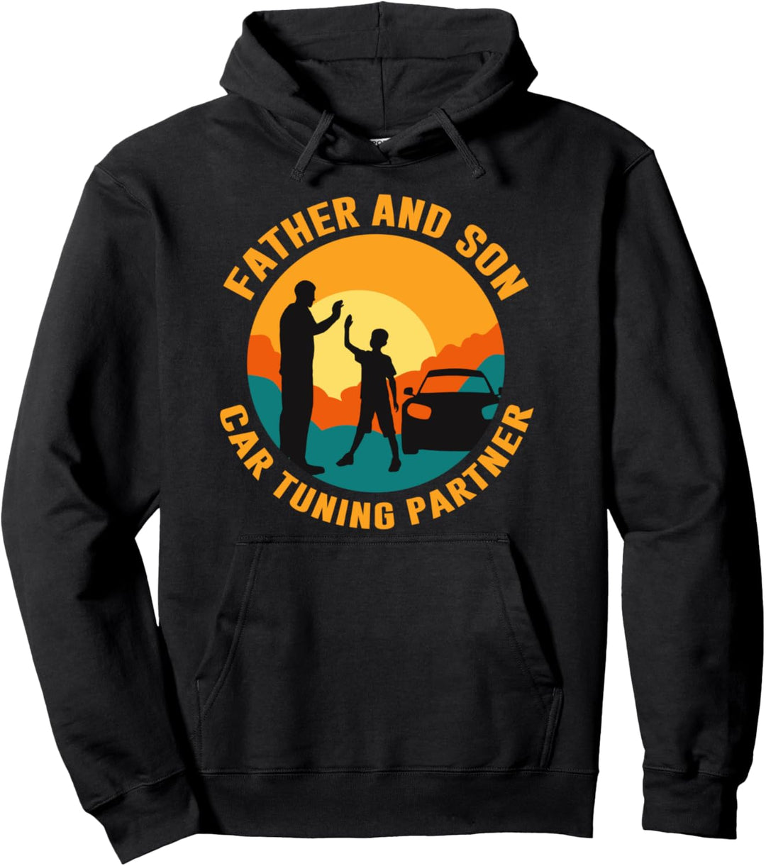 Vater und Sohn Auto Tuning Partner Auto Detailing Carguy Pullover Hoodie