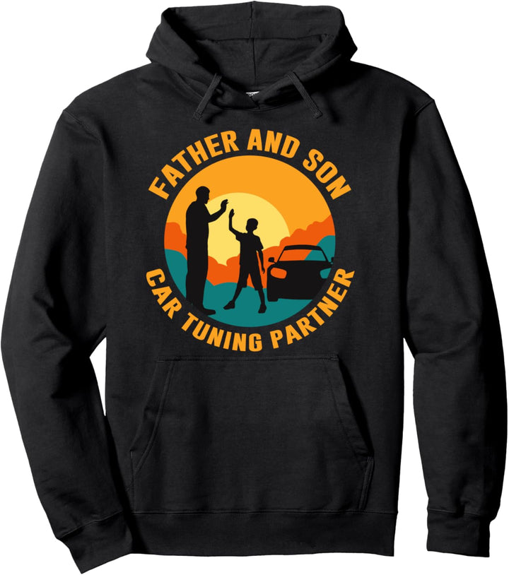 Vater und Sohn Auto Tuning Partner Auto Detailing Carguy Pullover Hoodie