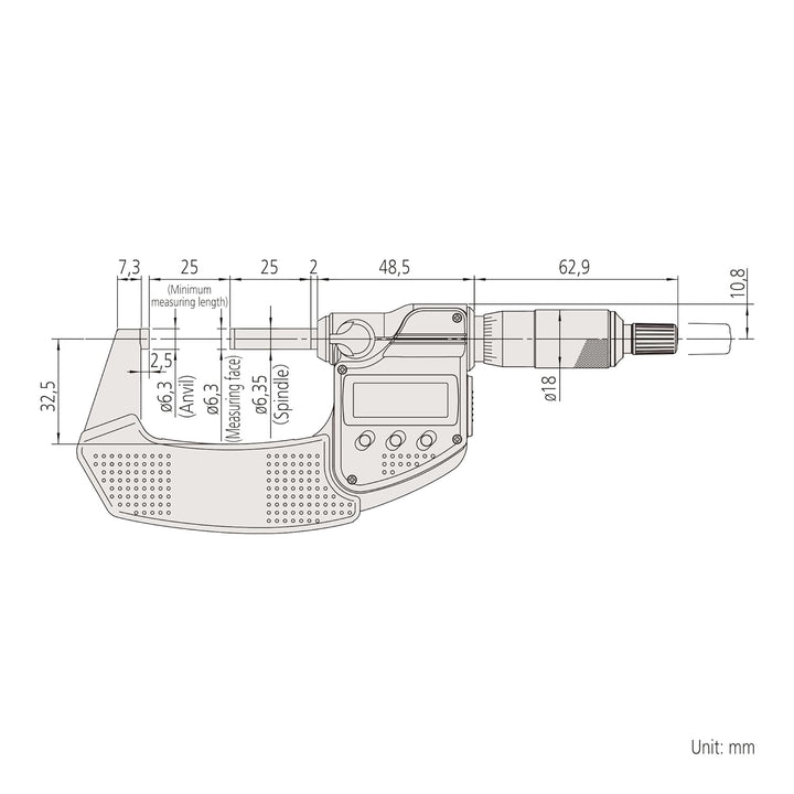 Mitutoyo 293-231-30 Digimatic Bügelmessschraube