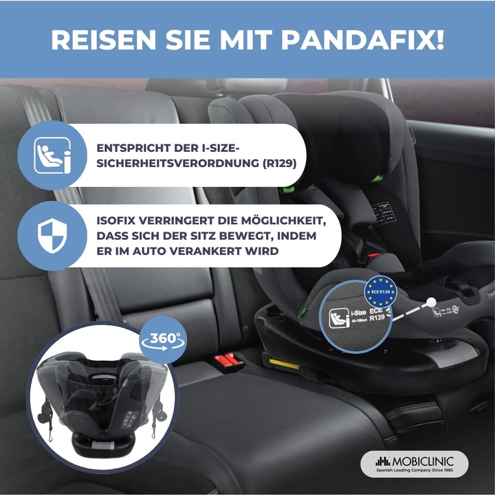 Mobiclinic®, Sitzerhöhung auto kinder, 360º drehbar, I-size regelung, Top tether, Gruppe 0/1/2/3, Ma
