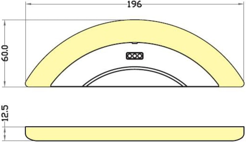 kalb Material für Möbel LED Küchenleuchte Sensor SET Unterbauleuchte Küchenlampe Unterbaustrahler, A