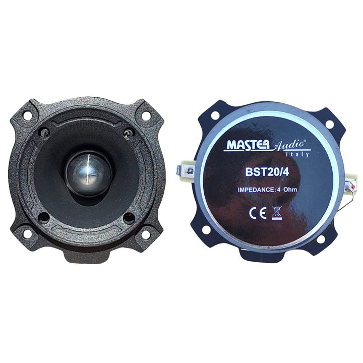 MASTER AUDIO 2 BST20/4 Schwarze super Bullet hochtöner mit 100 watt rms und 200 Watt max 8 cm Durchm