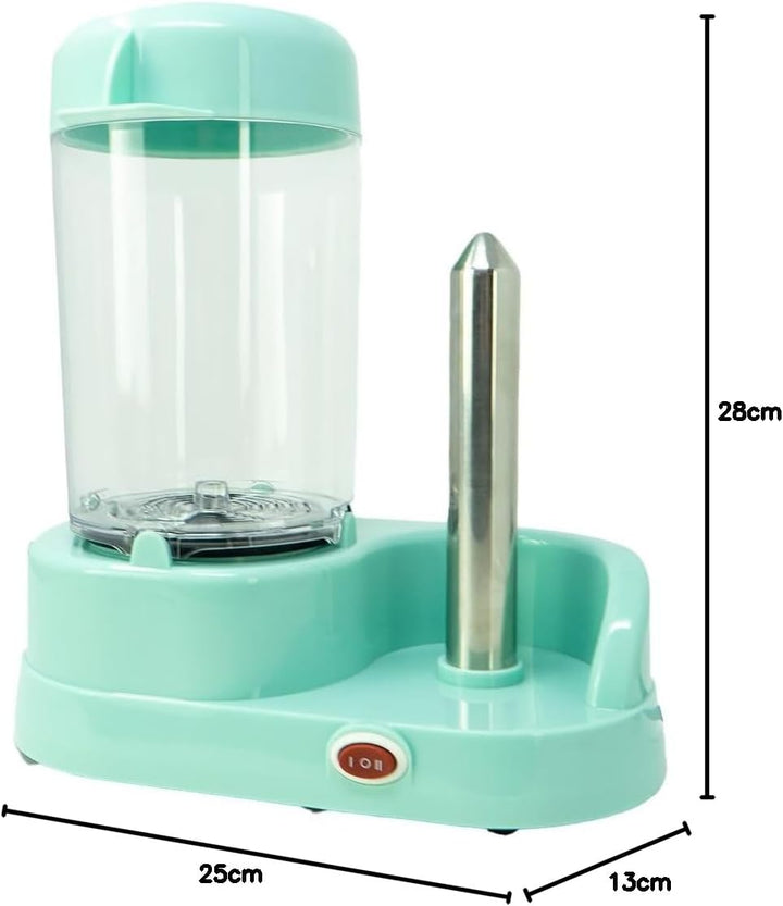 Jocca Hot Dog Maker, 350 Watt Dampfgarer mit Brötchenwärmer für 6 Würstchen, Türkis, Türkis