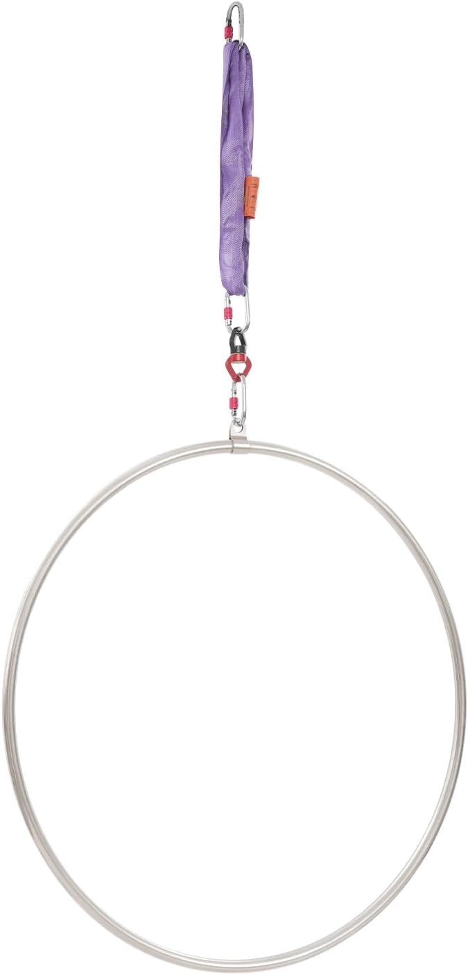 Aerial Hoop Set Einfachpunkt Luftring 95 cm Durchmesser | Einpunkt Hooping Luftakrobatik Ausrüstung,