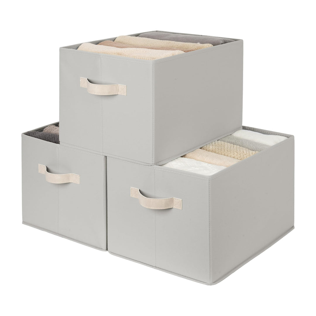 StorageWorks extra grosse Aufbewahrungsbox Stoff, faltbare Boxen Aufbewahrung für Regale, Schränke,