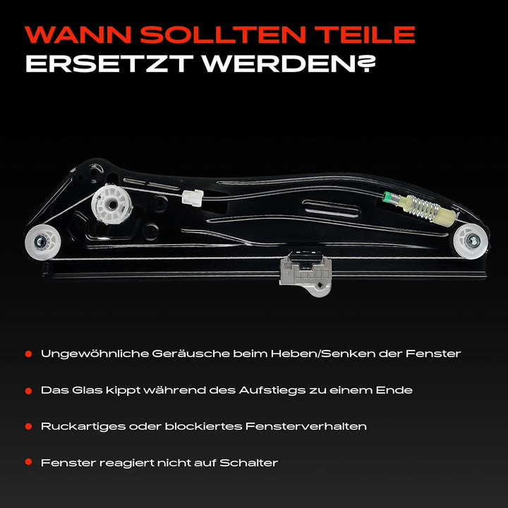 Frankberg Fensterheber Ohne Motor Hinten Links Kompatibel mit 7er E65 E66 E67 730 735 740 745 750 76