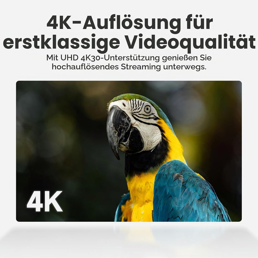Accsoon SeeMo 4K für Android, tragbares 4K-HDMI-Videoaufnahme- und Streaming-Gerät, H.264-Encoder, U