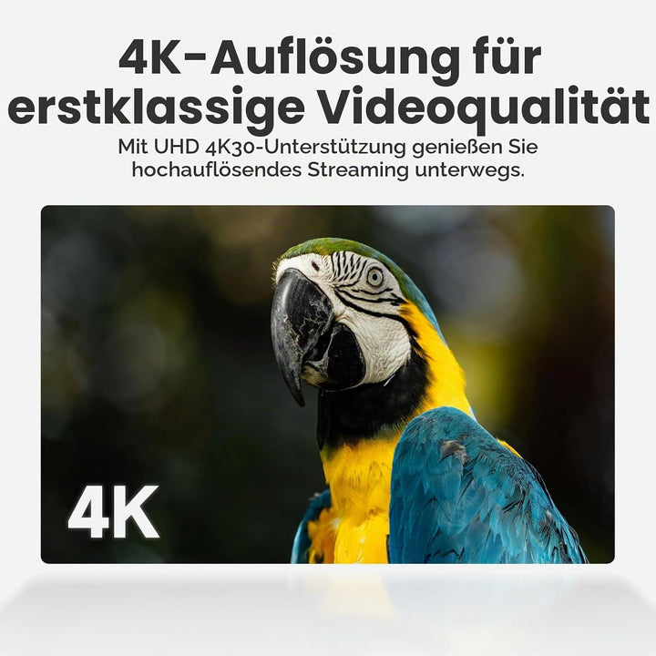 Accsoon SeeMo 4K für Android, tragbares 4K-HDMI-Videoaufnahme- und Streaming-Gerät, H.264-Encoder, U