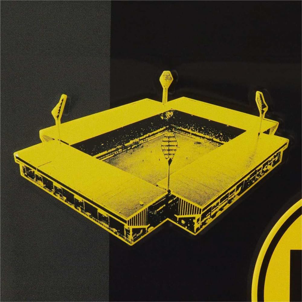 Dortmund Borussia Blechschild - Stadionhistorie - Schild BVB 09