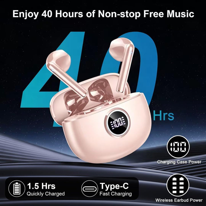 Drsaec Bluetooth Kopfhörer, 2026 Neu 6D Tiefer Bass In Ear Kopfhörer Kabellos Bluetooth 5.3 Kabellos