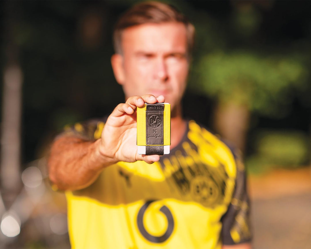 Jaimie Jacobs Borussia Dortmund X Nano Boy Mini Wallet kleine Geldbörse aus Textil, Kartenetui Fanar