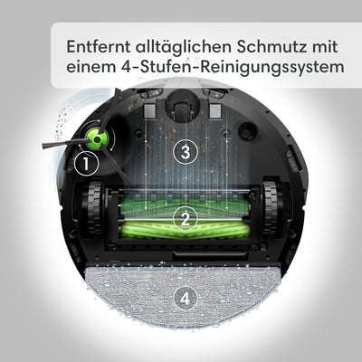 iRobot Roomba Combo j5+ (j5576) Saug- und Wischroboter, autom. Absaugstation, Kartierung, PrecisionV