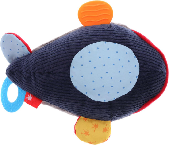 sigikid Aktiv-Wal Babyspielzeug Plüschtier Activity Motorikspielzeug Vibrations-Rassel Knisterfolie