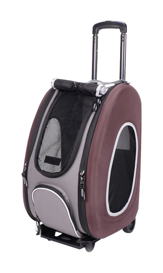 ibiyaya 5-in-1 Multifunktions-Haustier-Spaziergänger, braun