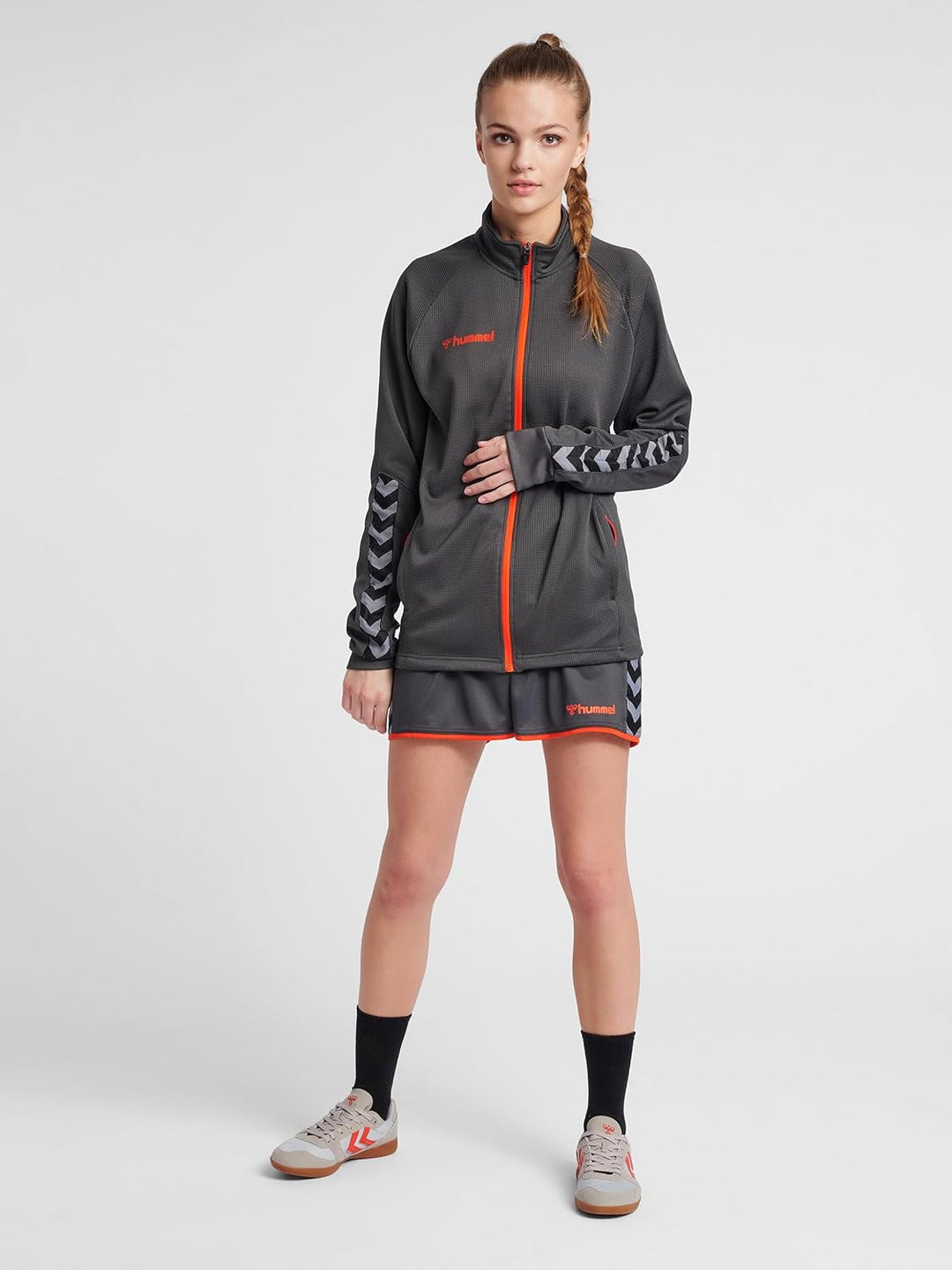 hummel Hmlauthentic Zip Jacket Damen Multisport Jacke XS ASPHALT, XS ASPHALT