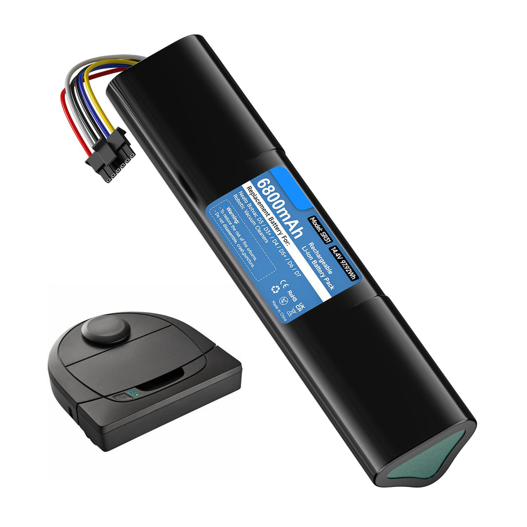 CITYORK 14,4V 6800mAh Akku für Neato Botvac D3 D3+ D5 D5+ D6 D7 Connected Vacuum Batterie