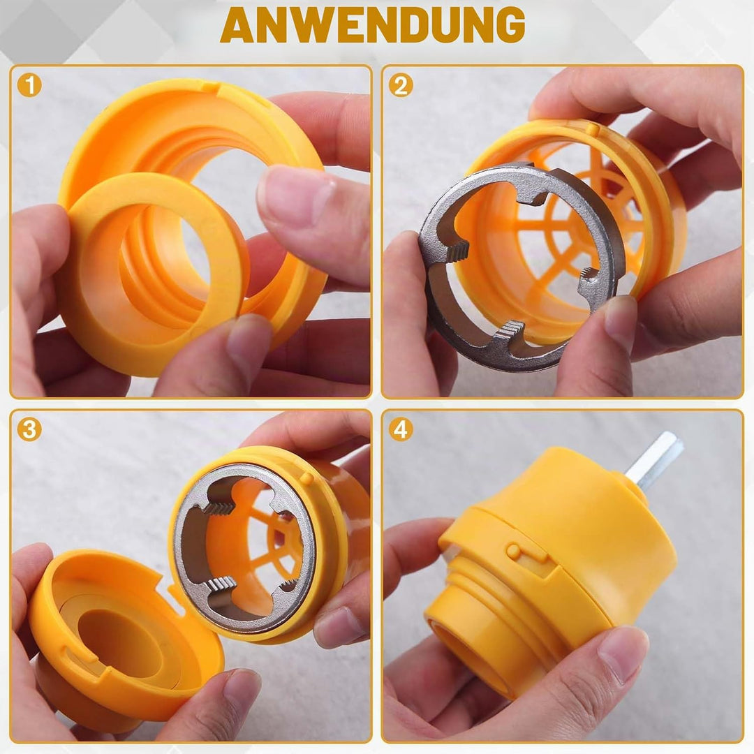 SPEEDWOX 8 Stück Rohrgewinde-Set aus PVC, kompatibel mit verschiedenen Grössen von Gewindeschneiden,