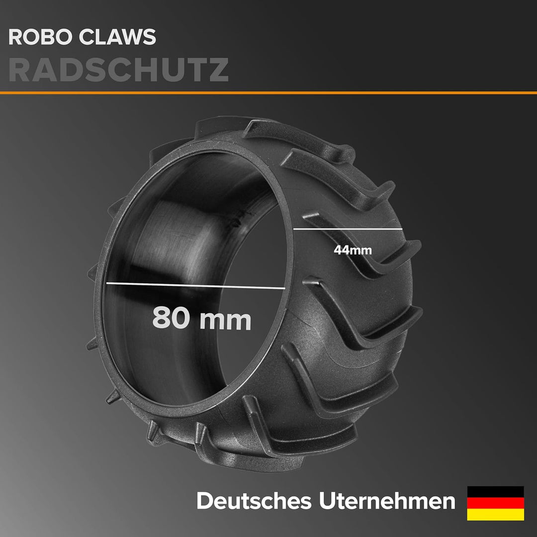 2x Radschutz für Mähroboter XL - Traktionsverbesserung Überzug für Worx Landroid, Mähroboter Zubehör