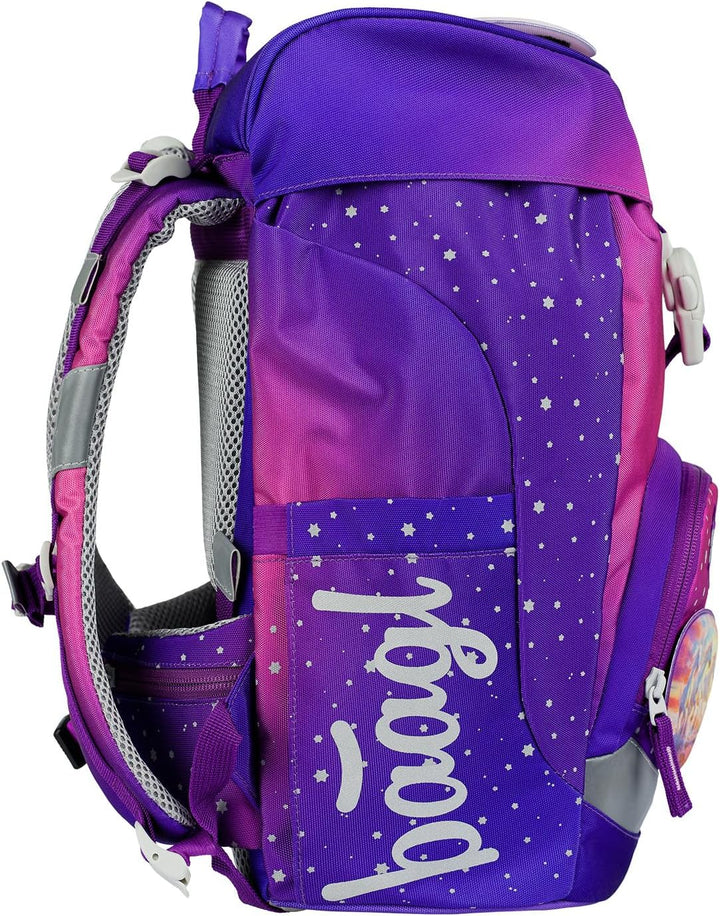 Baagl Schulranzen Jungen Mädchen Set 5 Teilig (Airy Schultasche für 1. Klasse, Mäppchen, Turnbeutel,