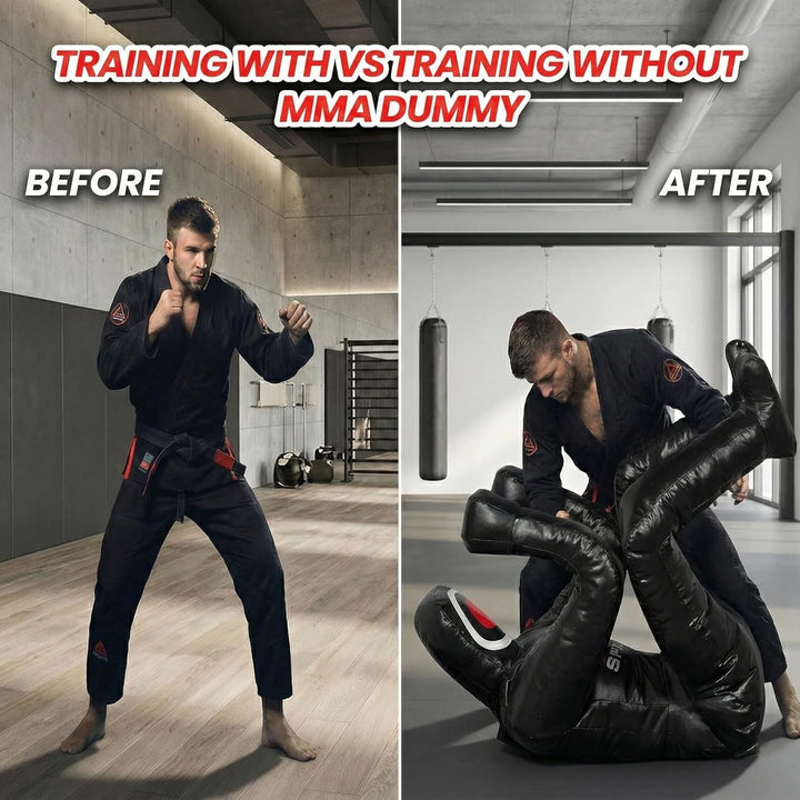 MMA Grappling Dummy 180 cm – Judo, Wrestling, BJJ, Selbstverteidigungstraining Dummy Vinylstoff Unge